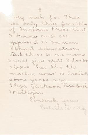 Stella Bradley Student File