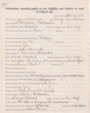 James Garvie Student File