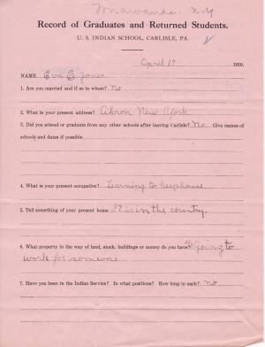 Eva Jones Student File Eva Jones Student File