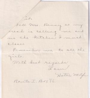 Hettie McAfee Student File