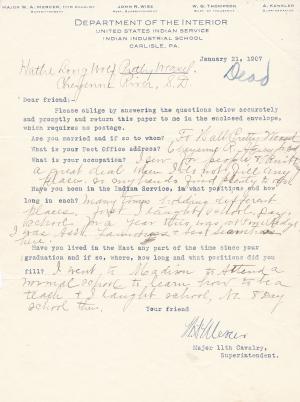 Hattie Long Wolf Student File Hattie Long Wolf Student File