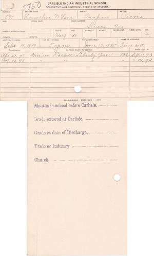 Emmeline McLane Student File Emmeline McLane Student File