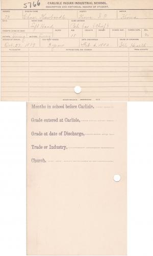 Charles Kawboodle (Left Hand) Student File Charles Kawboodle (Left Hand) Student File