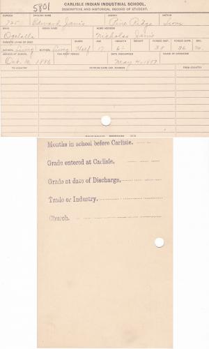 Edward Janis Student File Edward Janis Student File