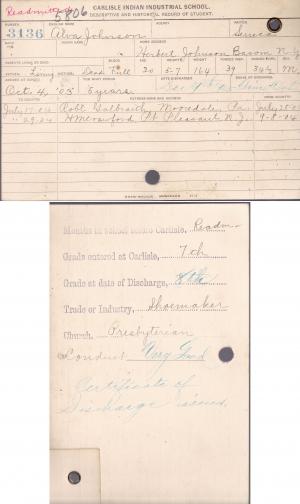 Alva Johnson Student File Alva Johnson Student File