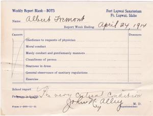 Albert Fremont Student File Albert Fremont Student File