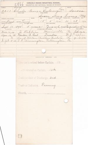 Clinton George Student File