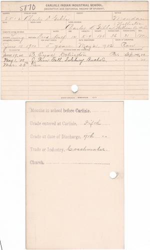 Charles D. Gibbs Student File Charles D. Gibbs Student File