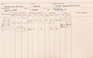 Wilson Carpenter Student File Wilson Carpenter Student File