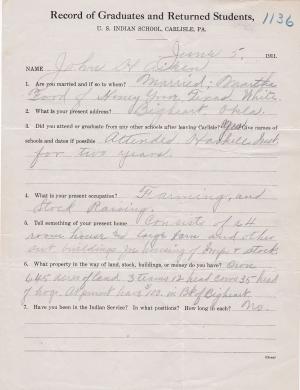 John Aiken Student File John Aiken Student File