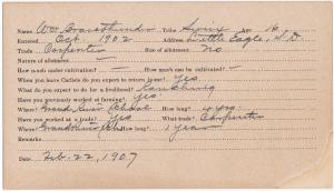William Brave Thunder Student File William Brave Thunder Student File