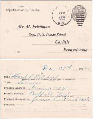 Frank Tallchief Student File