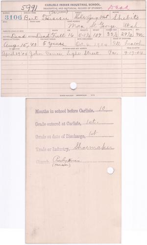 Bert Taiusu Student File Bert Taiusu Student File