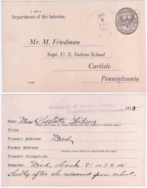 Charlotte Wilson Student File Charlotte Wilson Student File