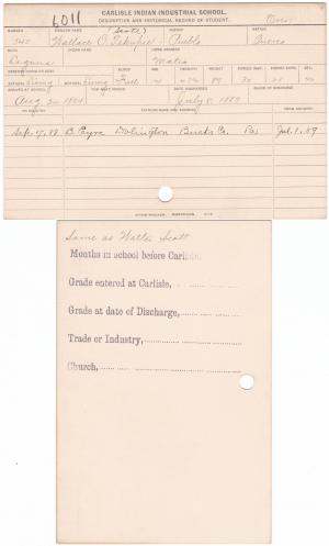 Wallace Scott Student File