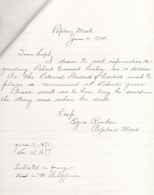 Robert Emmett Student File Robert Emmett Student File
