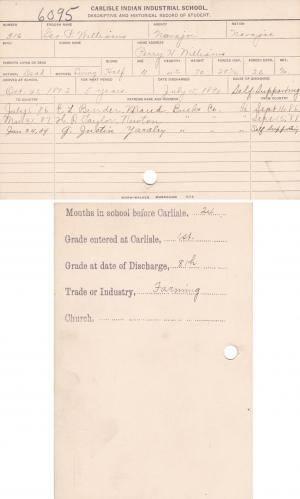 George Williams Student File George Williams Student File