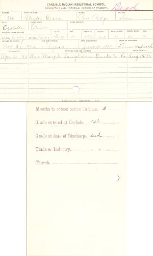 Clayton Brave (Brave) Student Information Card Clayton Brave (Brave) Student Information Card