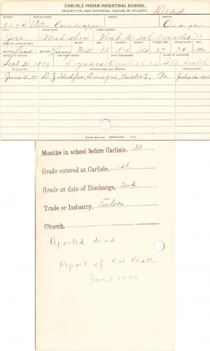 Peter Corndropper (Mah-shon) Student Information Card Peter Corndropper (Mah-shon) Student Information Card