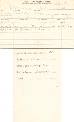 Richard Coulter (Teami Wasei) Student Information Card Richard Coulter (Teami Wasei) Student Information Card