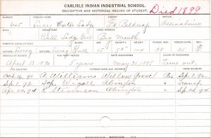 Lucy Enter Lodge (Enter Lodge Girl) Student Information Card Lucy Enter Lodge (Enter Lodge Girl) Student Information Card