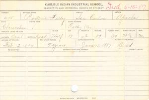 Roderic Fatty Student Information Card Roderic Fatty Student Information Card