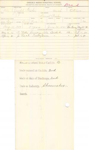 Joseph Fisher Student Information Card Joseph Fisher Student Information Card