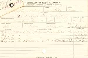 Herbert Good Boy (Hok-si la Washte) Student Information Cards Herbert Good Boy (Hok-si la Washte) Student Information Cards