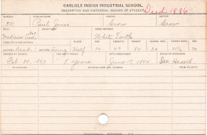 Paul Jones Student Information Card Paul Jones Student Information Card
