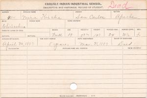 Mira Kiecha Student Information Card Mira Kiecha Student Information Card