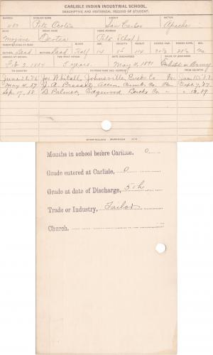 Pete Ocotea (Ocotea) Student Information Card Pete Ocotea (Ocotea) Student Information Card