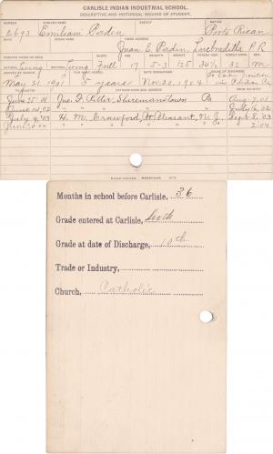 Emiliano Padin Student Information Card Emiliano Padin Student Information Card