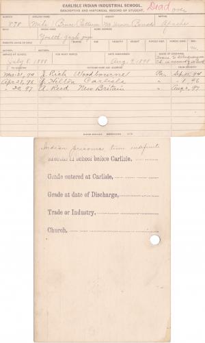 Bruce Patterson Student Information Card Bruce Patterson Student Information Card