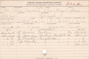Charles Smith Student Information Card Charles Smith Student Information Card