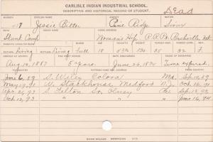 Jessie Bitter Student Information Card Jessie Bitter Student Information Card