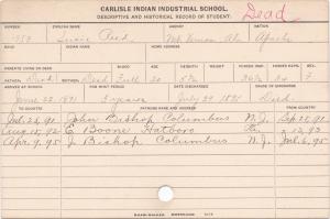 Susie Reid Student Information Card Susie Reid Student Information Card