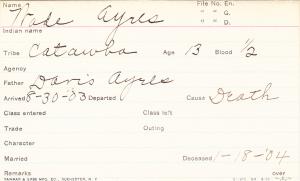 Wade Ayres Student Information Card Wade Ayres Student Information Card
