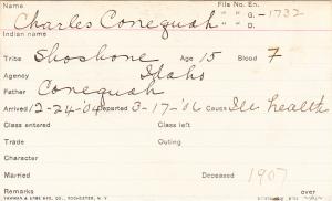 Charles Conequah Student Information Card