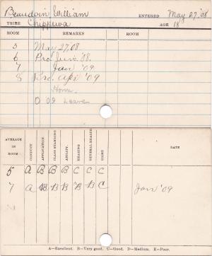 William Beaudoin Progress Card