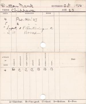 Frank Dutton Progress Card Frank Dutton Progress Card