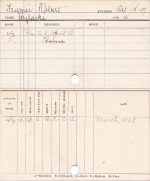 Robert Frazier Progress Card Robert Frazier Progress Card