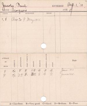 Paul Jacobs Progress Card Paul Jacobs Progress Card