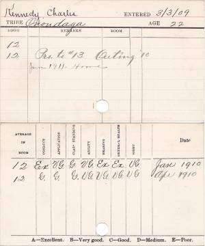 Charles W. Kennedy Progress Card Charles W. Kennedy Progress Card