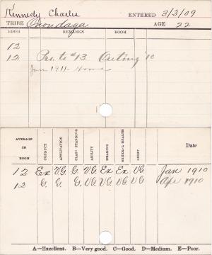 Charles W. Kennedy Progress Card