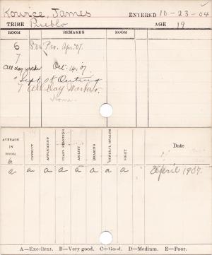 James Kowice Progress Card James Kowice Progress Card