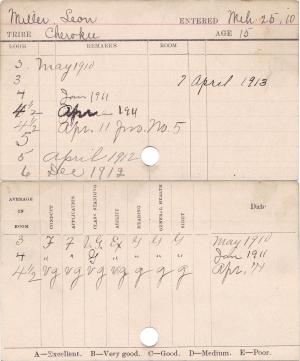 Leon Miller Progress Card Leon Miller Progress Card
