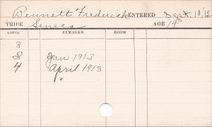 Frederick Bennett Progress Card