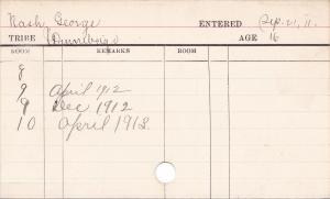 George Nash Progress Card