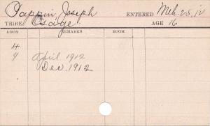 Joseph Pappin Progress Card