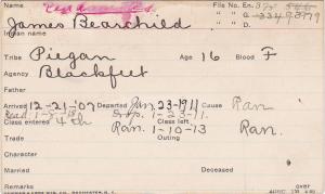 James Bearchild Student Information Card James Bearchild Student Information Card